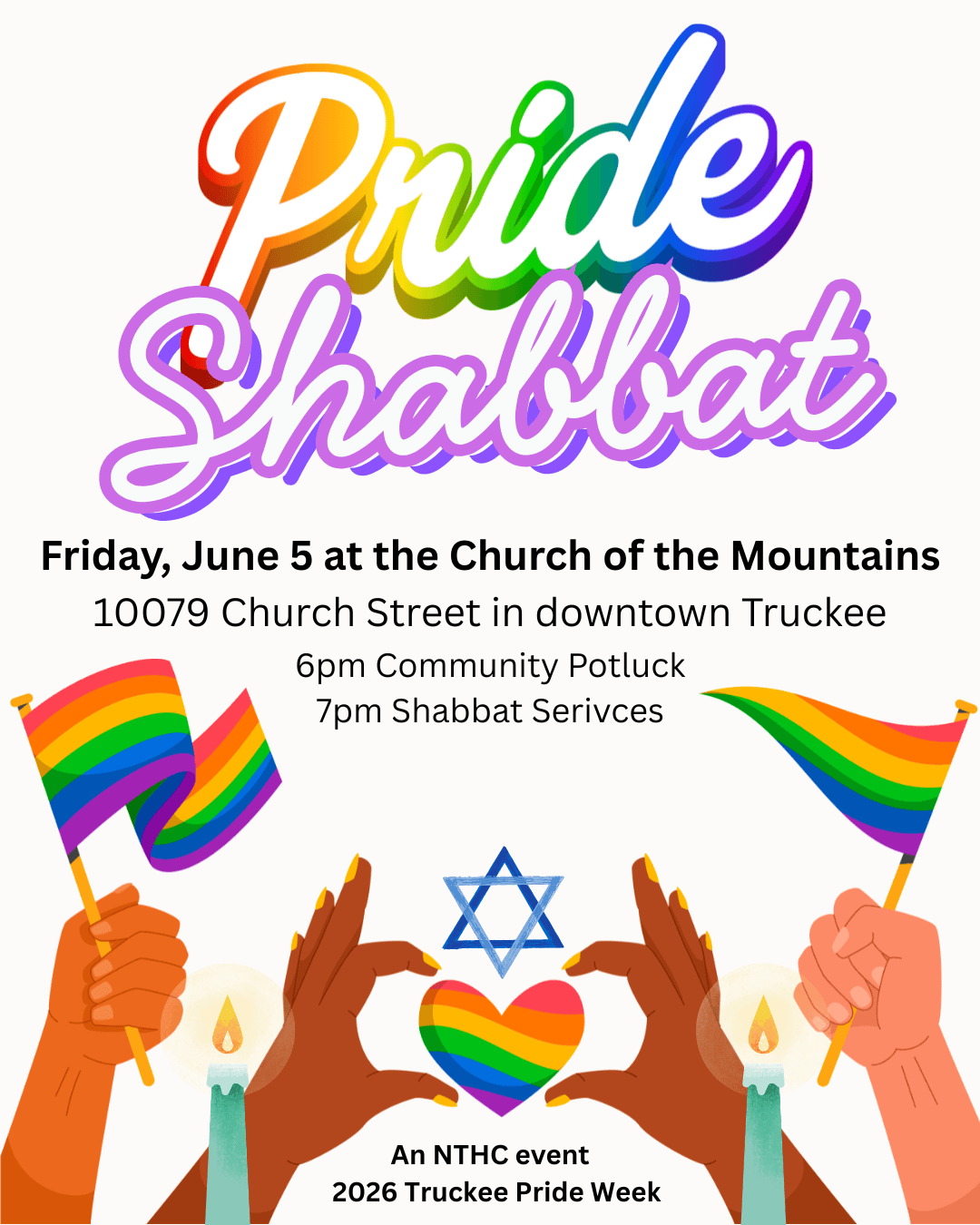 Pride Shabbat flyer
