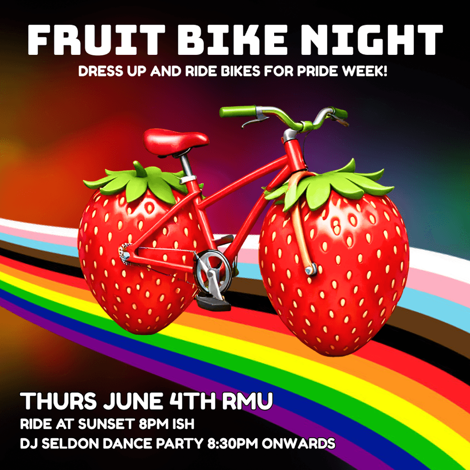 FRUIT Bike Night & Party at RMU flyer